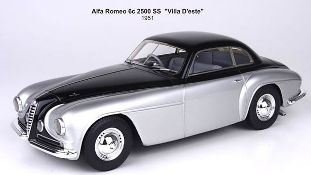 ALFA ROMEO 6c 2500 SS "Villa D'este" 1951, L.e. 100 pcs., silver / black