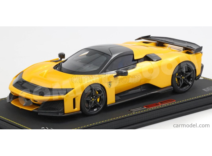 FERRARI F80 2024 - CARBON RIMS & SPOILER - CON VETRINA - WITH SHOWCASE