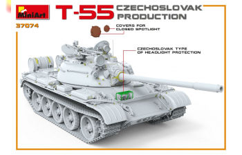 Сборная модель Танк Т-55 Чехословацкого Производства