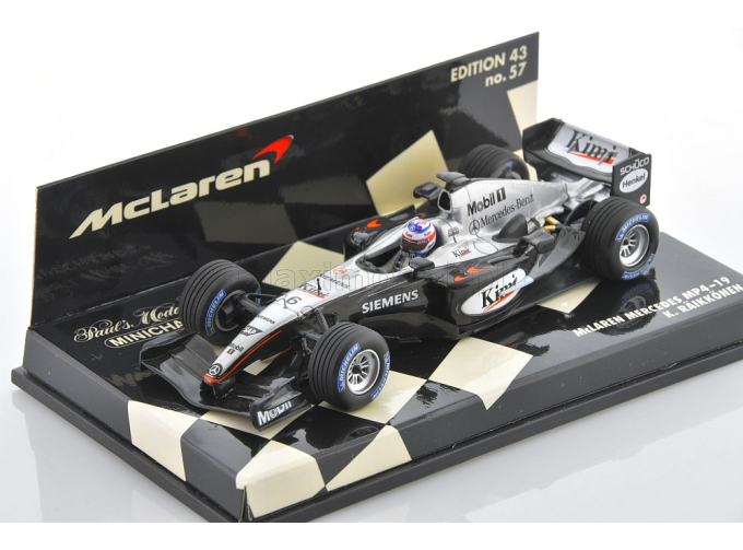 McLAREN Mercedes MP4/19 Kimi Raikonen (2004), silver/black