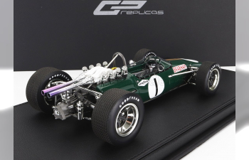 BRABHAM F1 Bt24 Repco N 1 2nd Mexico Gp 1967 Jack Brabham - Con Vetrina - With Showcase, Green Gold