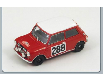 MORRIS COOPER №288 3rd Rally Monte-Carlo (R.Aaltonen - T.Ambrose) 1963, red