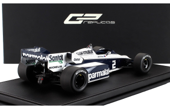 BRABHAM F1 Bt53 Parmalat №2 3rd Usa Detroit Gp (1984) Teo Fabi, White Blue