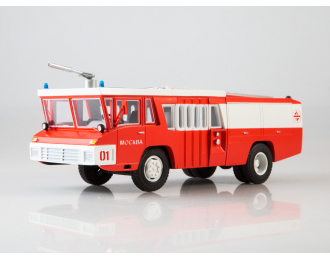 Пожарный автомобиль АЦ-40-163, красный / белый