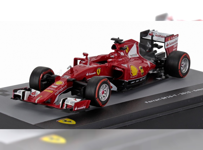 FERRARI F1 Sf15-t №5 Season (2015) Sebastian Vettel - Con Vetrina - With Showcase, Red