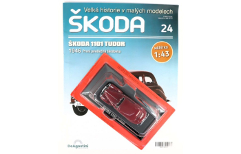 SKODA 1101 Tudor (1946), dark red 