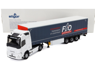 VOLVO Fh Aero Truck Telonato Barcos Transports (2024), White Blue
