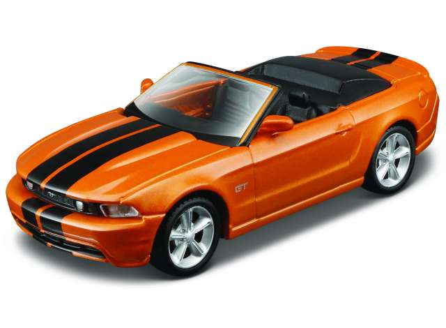 FORD Mustang GT Cabriolet Pull-back (2010), orange/black