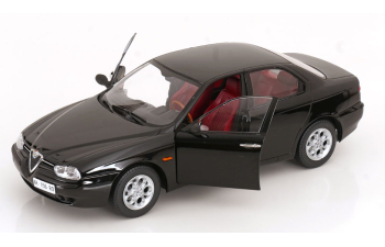 ALFA ROMEO 156 2.5 V6 24v (1997) – Red Interior, Black 601 Nero