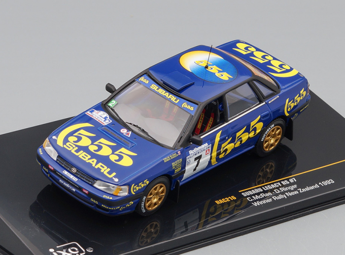 SUBARU Legacy RS 7 «555» Winner Rally New Zealand (Colin McRae - Derek Ringer) 1993, blue