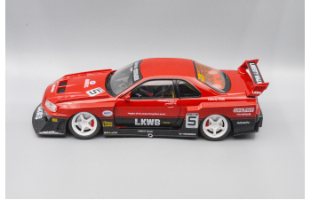 NISSAN Skyline GT-R Liberty Walk, красный, 27 см.