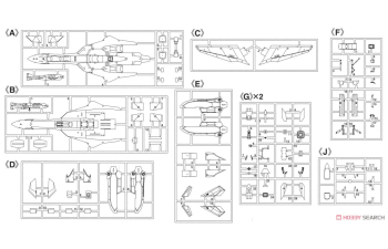 Сборная модель YF-19 «Демонстратор» Макросс Плюс