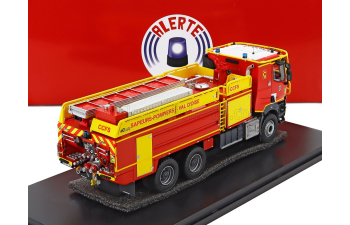 RENAULT K460 Gallin Ccfs Sdis 95 Tanker Truck Saupers Pompiers Val D'oise 3-assi (2021), Red Yellow