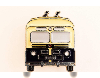 Значок "МТБ-82", синий / бежевый