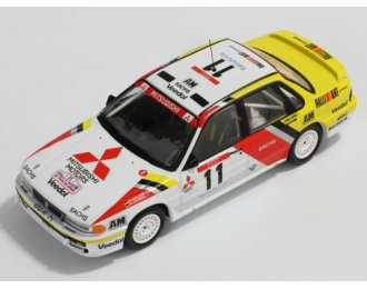 MITSUBISHI GALANT VR-4 EVO #11 R.Holzer-K.Wendel Tour de Corse 1991, white