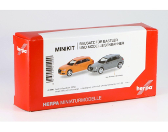 Сборная модель Audi A3, 2 шт (оранжевый и серый)