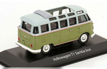 VOLKSWAGEN T1 Samba Minibus (1963), green / light grey