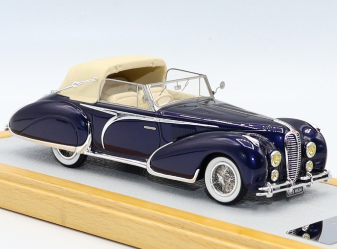 Delahaye 135 Cabriolet Figoni & Falaschi "El Glaoui" 1948 sn800954 Close, Blue