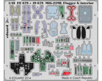 Фототравление Цветное фототравление для MiG-23ML Flogger G interior S.A.