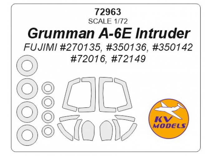 Маска окрасочная для Grumman A-6E Intruder (FUJIMI)