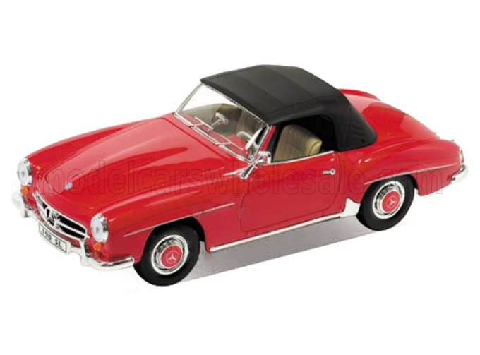 MERCEDES-BENZ SL-CLASS 190SL Spider Cabriolet Soft-Top Closed (1957), red