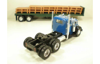 KENWORTH 525 трейлер платформа с полетами 1:43, синий