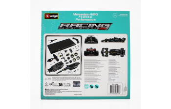 Сборная модель MERCEDES-BENZ GP F1 W14 Team Mercedes-amg Petronas Formula One №44 Season (2023) Lewis Hamilton, Matt Black