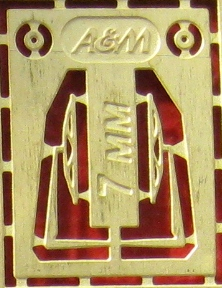 Фототравление Дворники 7мм, латунь