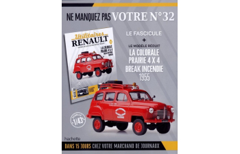 RENAULT Colorale Prairie 4x4 Break Incendie (1955), red