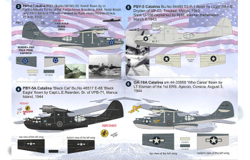 NEW PBY Catalina Two sheets, the general complete set.Wet decal