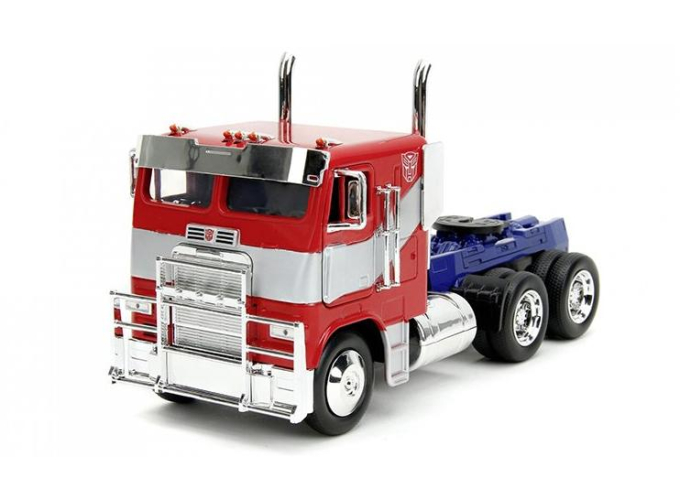 PETERBILT352 Tractor Truck 3-Assi Optimus Prime Transformers Movie (1979), red/silver/blue