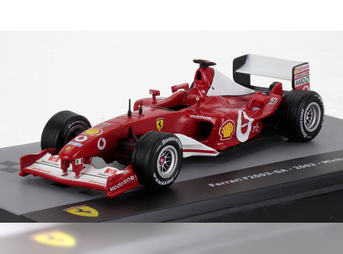 FERRARI F1 F2003-ga №1 World Champion Season (2003) Michael Schumacher - Con Vetrina - With Showcase, Red White