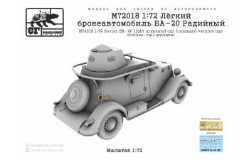 Сборная модель Лёгкий бронеавтомобиль БА-20 Радийный