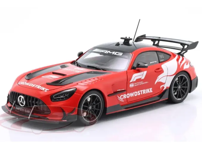 MERCEDES BENZ AMG GT V8 Black Series Safety Car Crowdstrike Season Bernd Maylander (2025), red / white