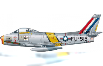 Сборная модель Самолет F-86F Sabre Jet “Skyblazers”