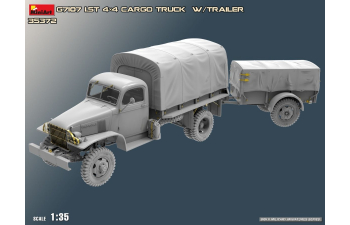 Сборная модель CHEVROLET G7107 4x4 Cargo Truck Military With Ben Hur Trailer 1943