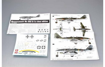 Сборная модель Самолёт Ме. 262 А-1а с прозрачными элементами