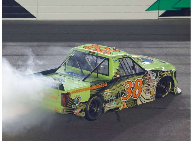 Chevrolet #38 Chandler Smith *TrophyCatch*, green/orange 2026