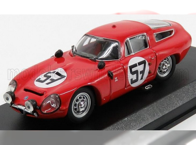 ALFA ROMEO Tz1 Coupe N 57 13th 24h Le Mans 1964 Bussinello - Deserti, Red