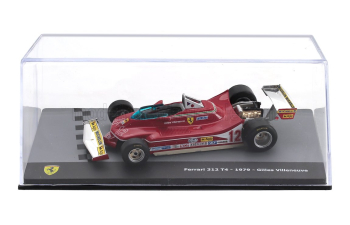 FERRARI F1 312t4 №12 Season (1979) Gilles Villeneuve - Con Vetrina - With Showcase, Red