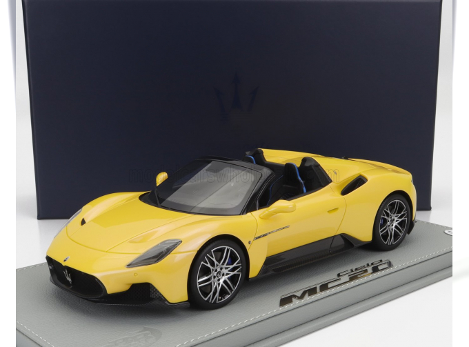 MASERATI Mc20 Cielo Spider (2020) - Con Vetrina - With Showcase, Giallo Genio - Yellow