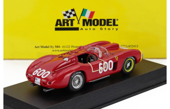 FERRARI 290mm Spider Sn0616 №600 Mille Miglia (1956) Juan Manuel Fangio, Red Blue Yellow