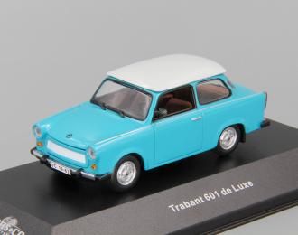 TRABANT 601 de Luxe (1986), blue / white