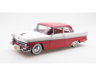 FORD Customline 2х дверный седан (1955), красно-белый