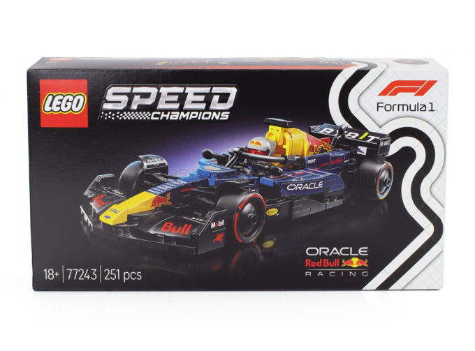 RED BULL Lego Speed Champion - F1 Rb20 Team Oracle Red Bull Racing Season (2024) - 251 Pezzi - 251 Pcs, Blue Black Yellow