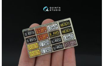 3D Декаль Автомобильные номера США, юго-западные штаты, 1950-1960 (для всех моделей) (на метал. основании), ч2