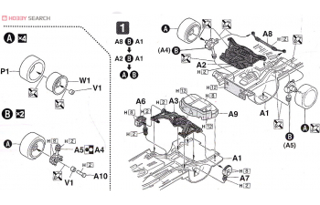 Сборная модель Nissan 180 SX RPS13 Type X