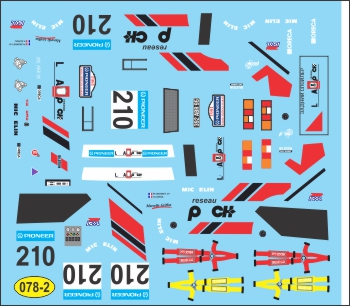 Декаль ВАЗ Lada Samara T3 №210