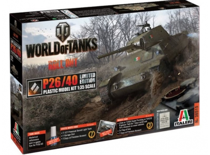 Сборная модель Танк World of Tanks - P26/40 Limited Edition