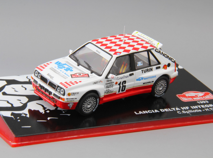 LANCIA Delta HF Integrale C.Spiliotis - H.Thibaud #16 (1993), white